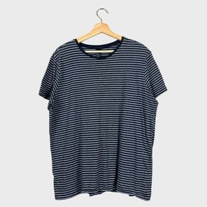 H&M Black & Gray Loose Stripped T-Shirt